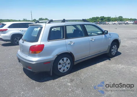 2004 Mitsubishi Outlander Ls из США, поврежденный, VIN JA4LZ31FX4U004668